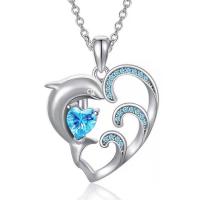 Zinc Alloy Jewelry Necklace with 1.97 extender chain Heart silver color plated fashion jewelry & with rhinestone silver color nickel lead & cadmium free Length 45 cm Sold By PC