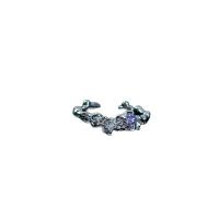 Kubieke Circonia Micro Pave Brass Ring, Messing, platinum plated, verschillende stijlen voor de keuze & micro pave zirconia & voor vrouw, nikkel, lood en cadmium vrij, Maat:6-8, Verkocht door PC