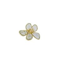 Messing Fingerring, mit Kristall, Blume, plattiert, Koreanischen Stil & für Frau, keine, Größe:6-8, verkauft von PC