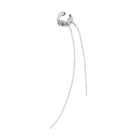 Trendy ear cuffs, Messing, plated, voor vrouw, zilver, 6.50x15mm, Verkocht door PC