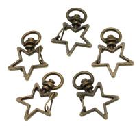Brass Key Clasp Setting, more colors for choice, 34x12mm, 200PCs/Bag, Sold By Bag