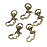 Brass Key Clasp Setting, more colors for choice, 33x16mm, 200PCs/Bag, Sold By Bag