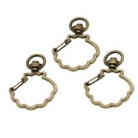 Brass Key Clasp Setting, more colors for choice, 34x24mm, 200PCs/Bag, Sold By Bag