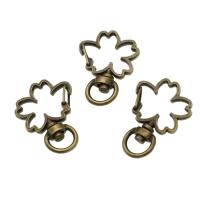 Brass Key Clasp Setting, more colors for choice, 41x20mm, 200PCs/Bag, Sold By Bag