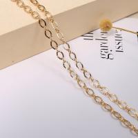 Brass Chain Oval 14K gold plated DIY 4*6mmu30011mmu30013mm Sold By m
