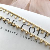 Brass Beading Chains 14K gold plated DIY 4mmu30017mm Sold By m