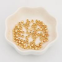 Copper Coated Plastic Beads, Round, plated, DIY & different size for choice, more colors for choice, 4-12mm, Sold By Bag