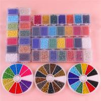 Vegyes Glass Seed Beads, Üveggyöngyök, DIY, több színt a választás, 2-4mm, Által értékesített Box