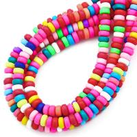 Polymer Clay Beads, DIY, more colors for choice, 7x4mm, Sold Per 15.35 Inch Strand