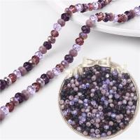 Perles de cristal rondelle, DIY & facettes, plus de couleurs à choisir, 6x4mm, Environ 100PC/sac, Vendu par sac