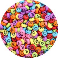 Acrylic Jewelry Beads, Round, DIY & enamel, more colors for choice, 7x4mm, Approx 100PCs/Bag, Sold By Bag