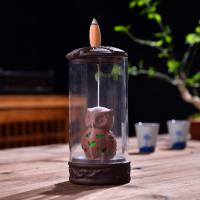 Backflow Incense Burner, Porcelain, with Acrylic, handmade, for home and office & durable, 80x180mm, Sold By PC