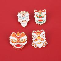 Tibetan Style Brooches, Lion, stoving varnish, Unisex & different styles for choice, nickel, lead & cadmium free, 20-28mm, 10PCs/Lot, Sold By Lot