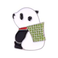Enamel Brooch, Tibetan Style, Panda, plated, Unisex & different styles for choice, nickel, lead & cadmium free, 15-22mm, 10PCs/Lot, Sold By Lot