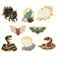 Zinc Alloy Brooches Animal stoving varnish Unisex nickel lead & cadmium free 28-30mm Sold By Lot