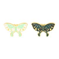 Tibetan Style Brooches, Butterfly, stoving varnish, Unisex & different styles for choice, nickel, lead & cadmium free, 28x15mm, 10PCs/Lot, Sold By Lot