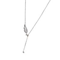 Sterling Silber Halsketten, 925er Sterling Silber, plattiert, für Frau & mit Strass, keine, Länge:ca. 15.74 ZollInch, verkauft von PC