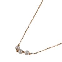 925 Sterling Silver Necklaces with Freshwater Pearl plated & for woman Length Approx 15.74 Inch Sold By PC