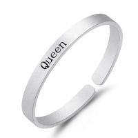Brass Cuff Bangle plated for woman silver color 7.10mm Sold By PC