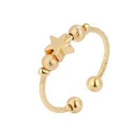 Brass Cuff Finger Ring plated Adjustable & for woman 6.50mm Sold By PC