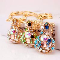 Tibetan Style Key Clasp, with Czech Rhinestone, high quality plated, fashion jewelry & Unisex, more colors for choice, 111x32mm, Sold By PC