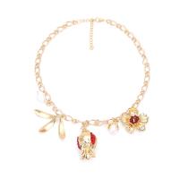 Zinc Alloy Bracelet with Plastic Pearl with 2.75inch extender chain Fruit gold color plated Bohemian style & for woman nickel lead & cadmium free Length Approx 18.1 Inch Sold By PC