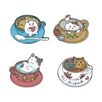 Zinc Alloy Brooches Cat stoving varnish Unisex nickel lead & cadmium free 28-33mm Sold By Lot
