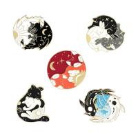 Tibetan Style Brooches, Cartoon, stoving varnish, Unisex & different styles for choice, nickel, lead & cadmium free, 25-30mm, 10PCs/Lot, Sold By Lot