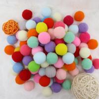 Polyester DIY Plush Balls, more colors for choice, Sold By Bag
