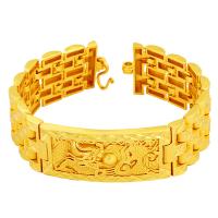 Brass Bracelet plated for man golden Sold By PC