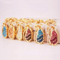 Tibetan Style Key Clasp, with Czech Rhinestone, Horse, high quality plated, fashion jewelry & for woman & enamel, more colors for choice, 140x28mm, Sold By PC
