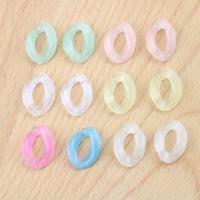 Acrylic Linking Ring, polished, DIY, more colors for choice, 17x23mm, Approx 700PCs/Bag, Sold By Bag