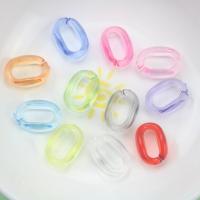 Acryl Linking Ring, Letter O, DIY, meer kleuren voor de keuze, 11x16mm, Ca 1110pC's/Bag, Verkocht door Bag
