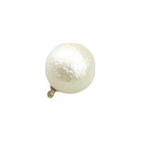 Plastic Pearl Pendant Round Unisex white Approx Sold By Bag