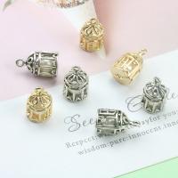 Zinc Alloy Hollow Pendants with Plastic Pearl Cage plated Unisex nickel lead & cadmium free Approx Sold By Bag