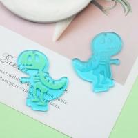 Acrylic Pendants, Dinosaur, printing, Unisex & different size for choice, more colors for choice, Approx 100PCs/Bag, Sold By Bag