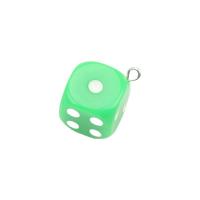 Resin Pendant Dice injection moulding Unisex 16mm Approx Sold By Bag