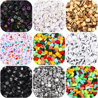 Akryl Tila Beads, DIY & různé styly pro výběr & smalt, více barev na výběr, 4x9mm,9x9mm,9x8mm, Prodáno By Bag