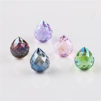 Crystal Pendants, Teardrop, DIY & faceted, more colors for choice, 8x9mm, 10PCs/Bag, Sold By Bag
