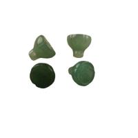 Bijoux Pendentifs en pierres gemmes, aventurine vert, avec aventurine rouge & agate lace, de lotus la graine, gravé, DIY, plus de couleurs à choisir, 12mm, Vendu par PC