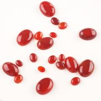Achat Cabochon, Roter Achat, oval, poliert, DIY & verschiedene Größen vorhanden, rot, verkauft von PC