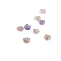 améthyste calotte de perle, avec quartz rose, Pétales, gravé, DIY, plus de couleurs à choisir, 12mm, Vendu par PC