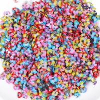 Polymer Clay Beads DIY mixed colors 4-8mm Approx Sold By Bag