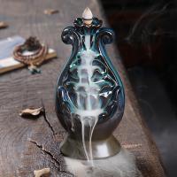 Backflow Incense Burner, Porcelain, handmade, for home and office & durable, 100x90x200mm, Sold By PC