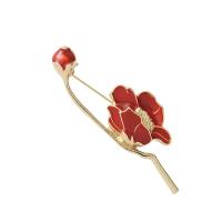 Enamel Brooch, Tibetan Style, Flower, plated, Unisex & different styles for choice, nickel, lead & cadmium free, 18-66mm, 10PCs/Lot, Sold By Lot