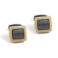 Cufflinks Brass Square plated & for man nickel lead & cadmium free Sold By Lot