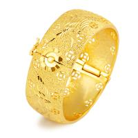 Brass Bangle, for woman, golden, 25mm, Sold By PC
