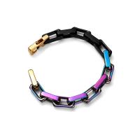 Tibetan Style Bracelet, with Brass, Unisex, more colors for choice, 10mm, Length:23 cm, Sold By PC