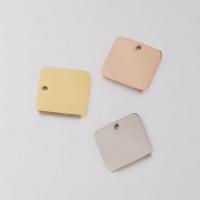 Stainless Steel Pendants, 304 Stainless Steel, Vacuum Ion Plating, DIY, more colors for choice, 15mm, Sold By PC