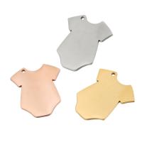 Stainless Steel Pendants, 304 Stainless Steel, Garment, Vacuum Ion Plating, DIY, more colors for choice, 29.70x26mm, Sold By PC